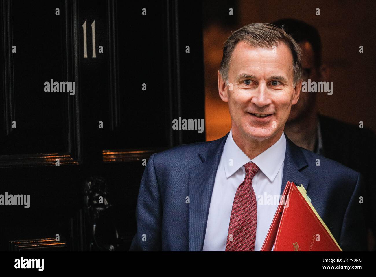 London, UK. 05th Sep, 2023. Jeremy Hunt, MP, Chancellor of the Exchequer exits 11 Downing Street to go to the Palace of Westminster for Treasury Questions. Credit: Imageplotter/Alamy Live News Stock Photo