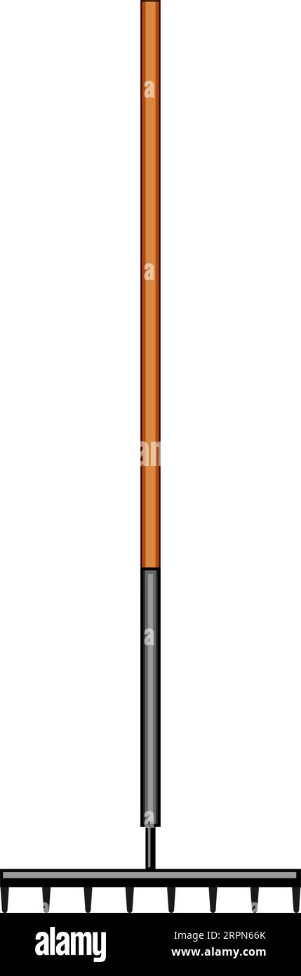 grass rake cartoon vector illustration Stock Vector Image & Art - Alamy