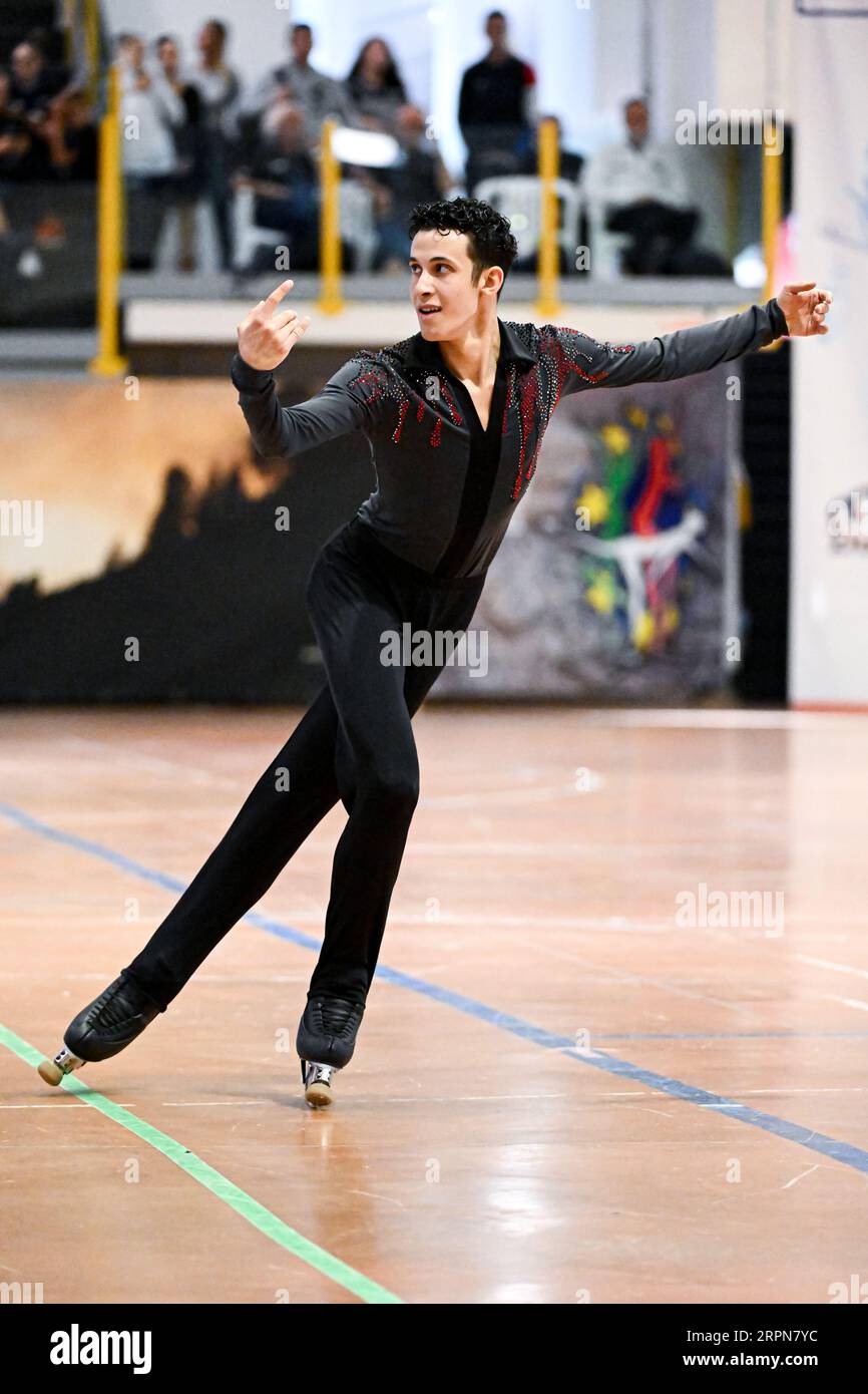 Francesco VITTUARI (ITA), during Junior Men Inline Short Program, at the Artistic Skating