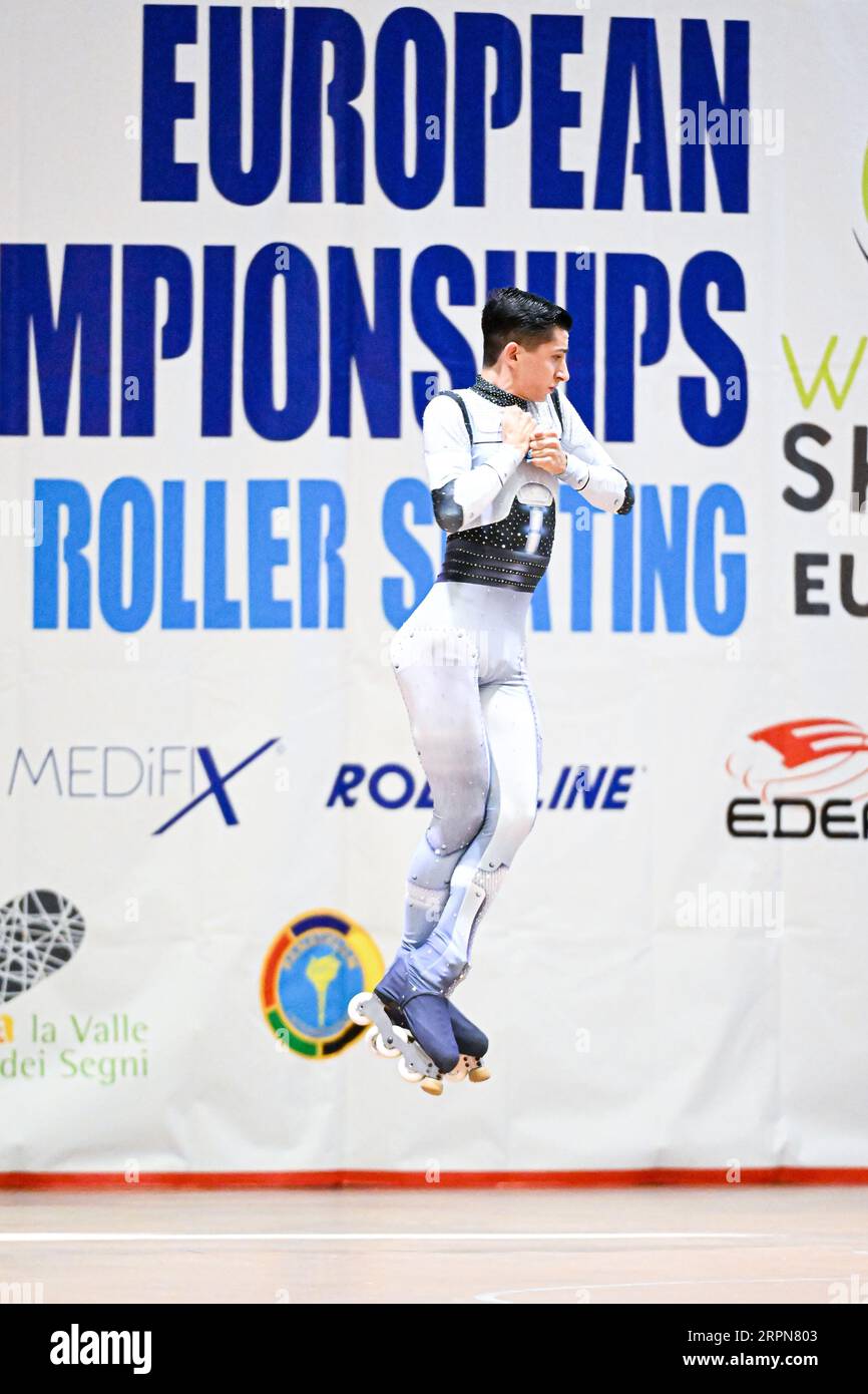 David GUTIERREZ BOLLAIN (ESP), during Junior Men Inline Short Program, at the Artistic Skating