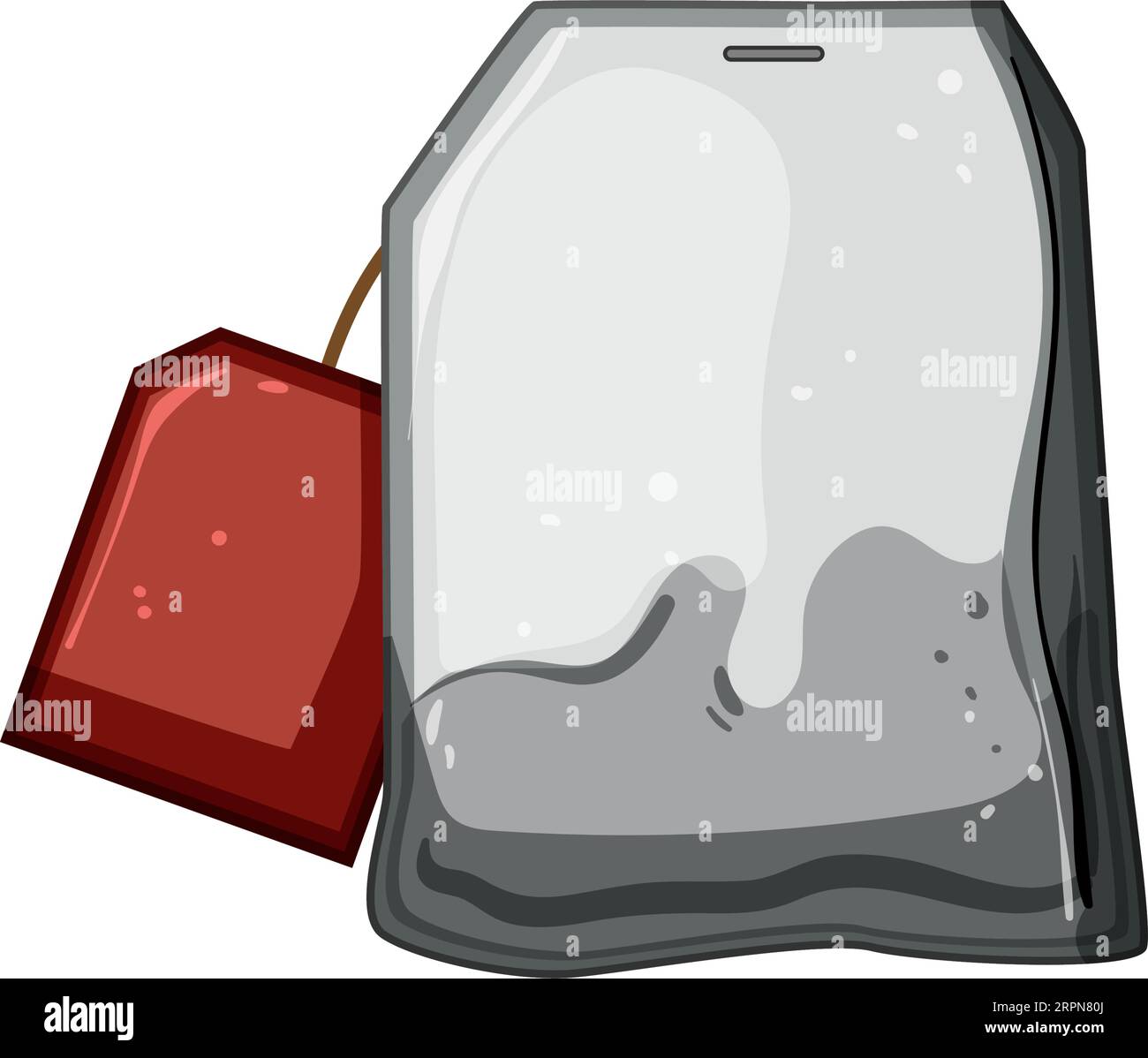 beverage teabag cartoon vector illustration Stock