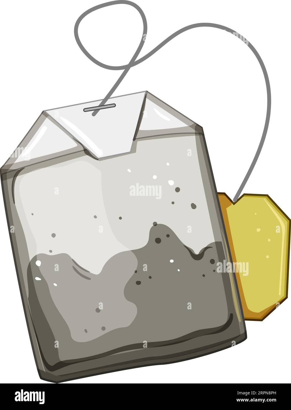 healthy teabag cartoon vector illustration Stock