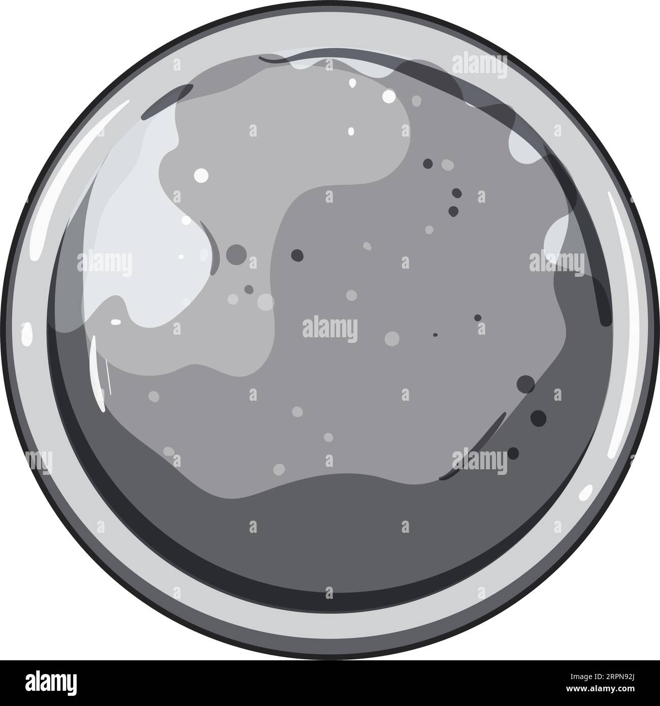 black teabag cartoon vector illustration Stock