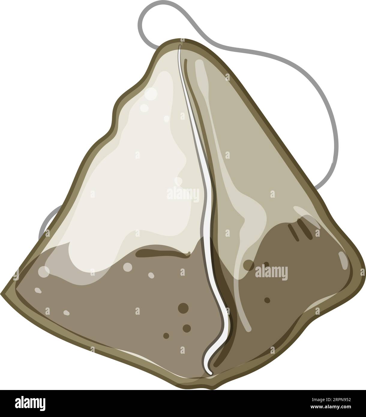 natural teabag cartoon vector illustration Stock