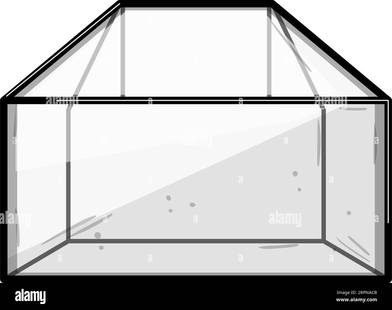 pot terrarium glass cartoon vector illustration Stock Vector Image