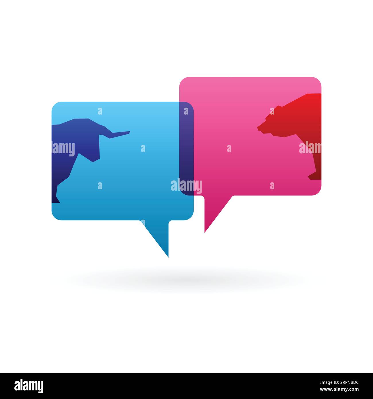 Speech bubbles set with market signs Stock Vector Image & Art Alamy