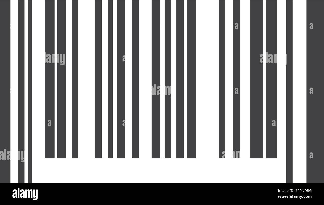 Barcode scan template. Retail product information label Stock Vector