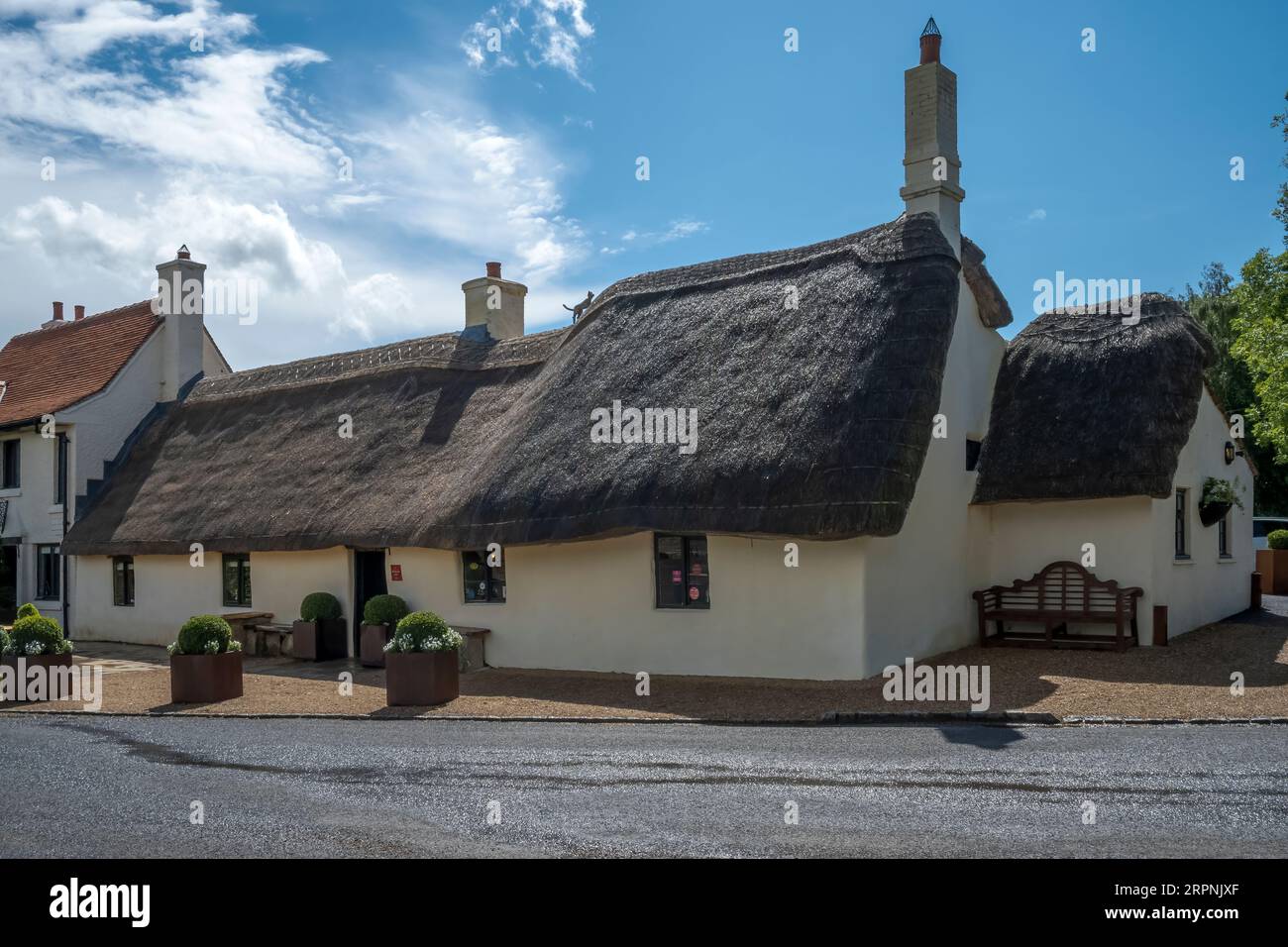 The Star Inn at Harome after it's rebuild following a fire. Stock Photo