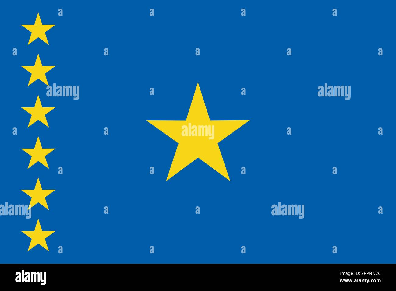 Democratic Congo flag national emblem graphic element Illustration template design Stock Vector