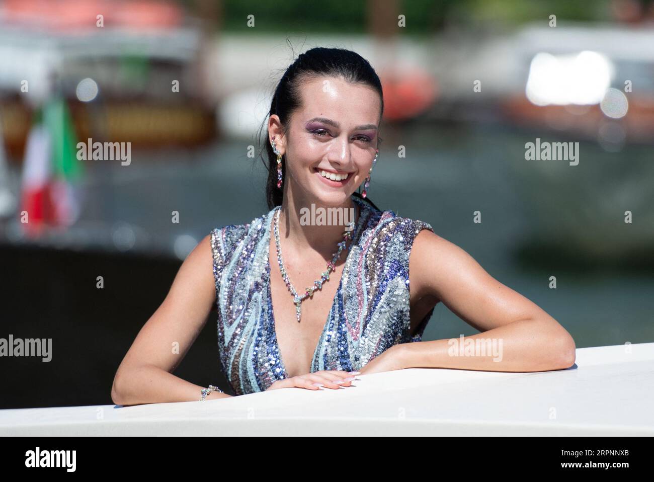 Venice, Italy. 05th Sep, 2023. Valentina Corvino arriving at the