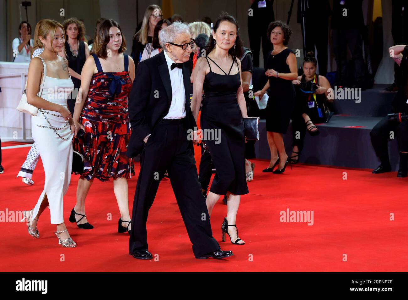 Bechet Allen, Manzie Tio Allen, Woody Allen und Soon-Yi Previn bei der