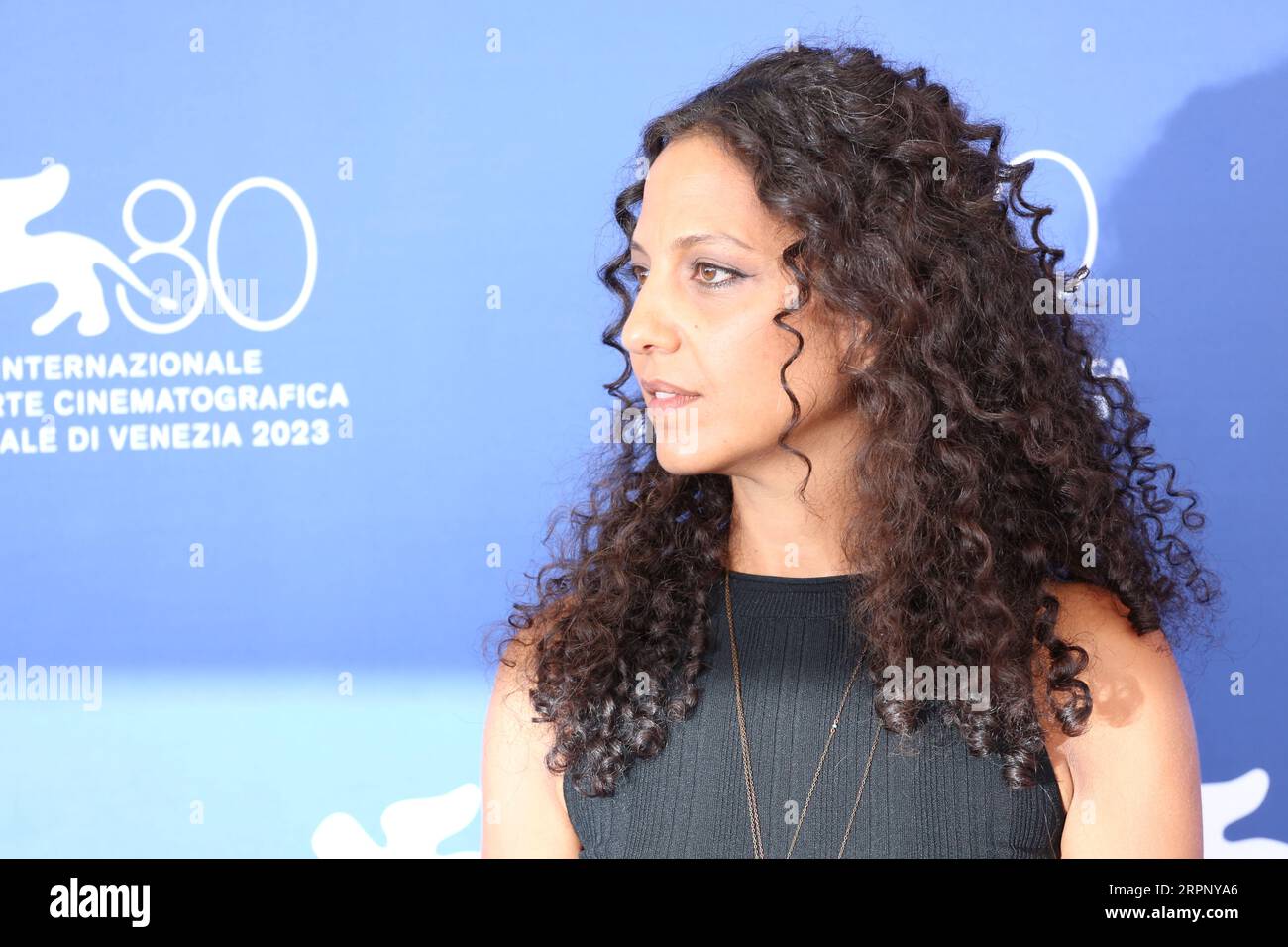 Venice, Italy, 5th September, 2023. Dalia Naous at the photo call for the film Green Border (Zielona Granica) at the 80th Venice International Film Festival. Photo Credit: Doreen Kennedy / Alamy Live News. Stock Photo