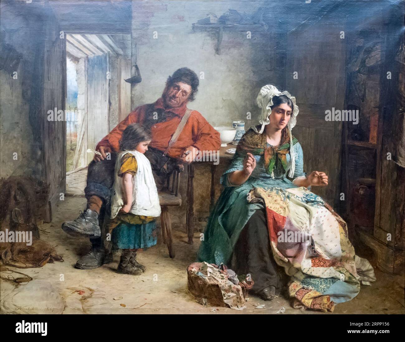 Kiss an #39 make it up by Erskine Nicol Family scene with mother doing Kiss an #39 make it up by Erskine Nicol Family scene with mother doing