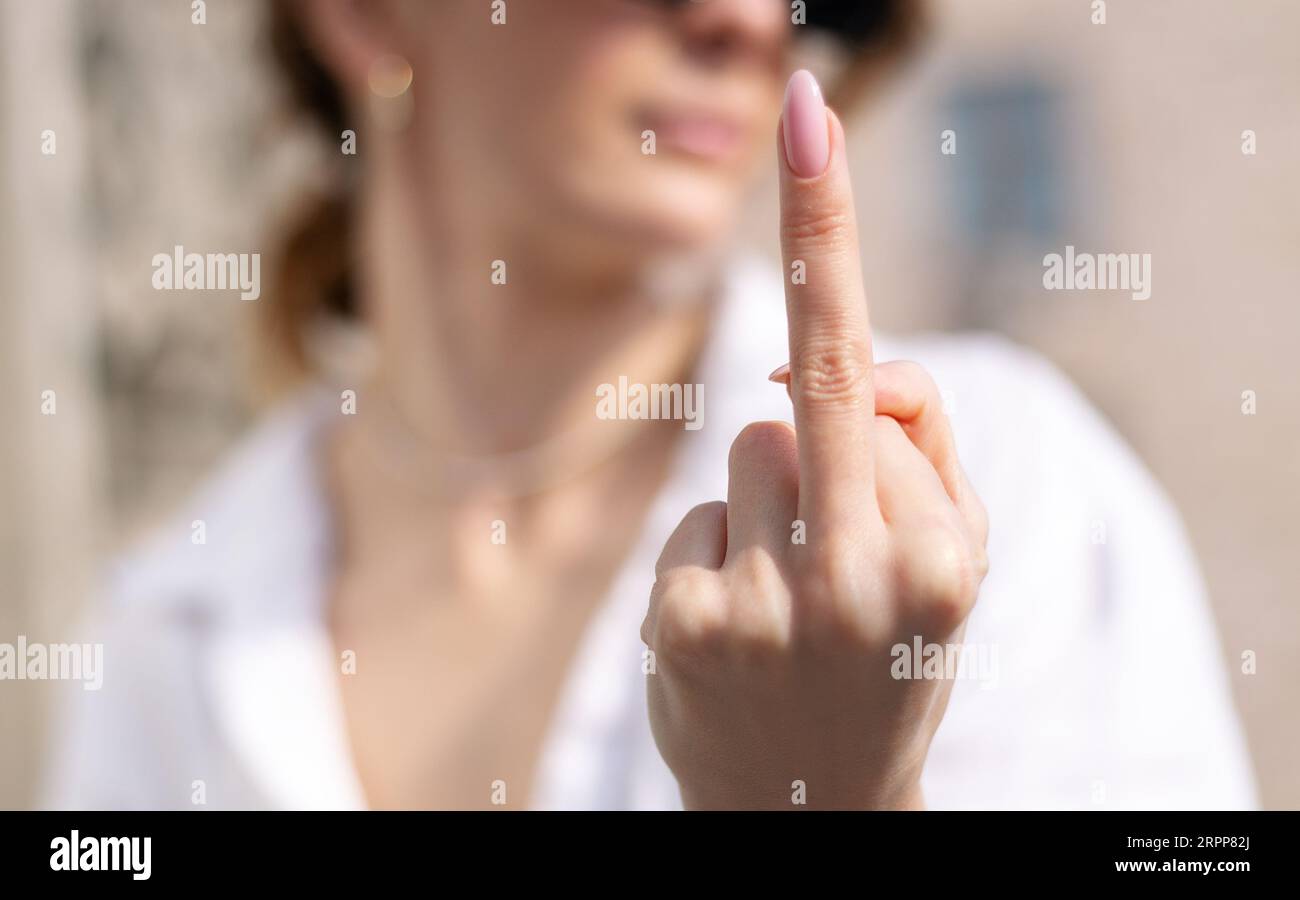 3,600+ Female Doing A Middle Finger Stock Photos, Pictures & Royalty-Free  Images - iStock