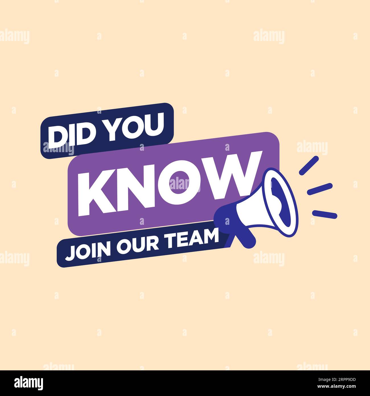 Did you Know social post design. Stock Vector