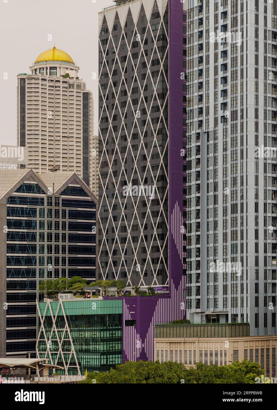 Bangkok, Thailand - 16 Jul 2023 - Skyscrapers of modern office ...