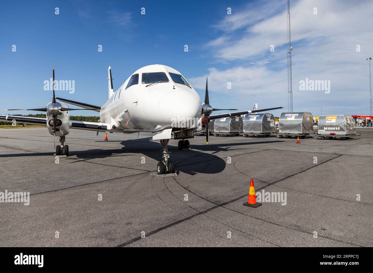 Aircraft at Örebro airport, Örebro, Sweden Stock Photo - Alamy