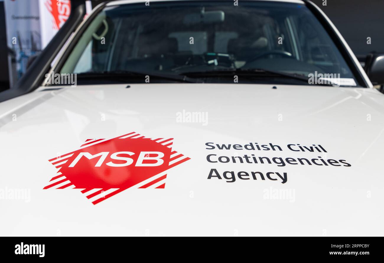 Myndigheten for samhallsskydd och beredskap symbol hi-res stock ...