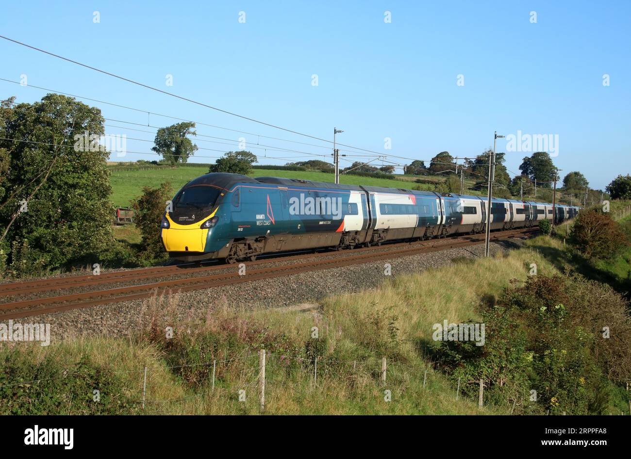 Avanti West Coast pendolino electric multiple unit train on West Coast ...