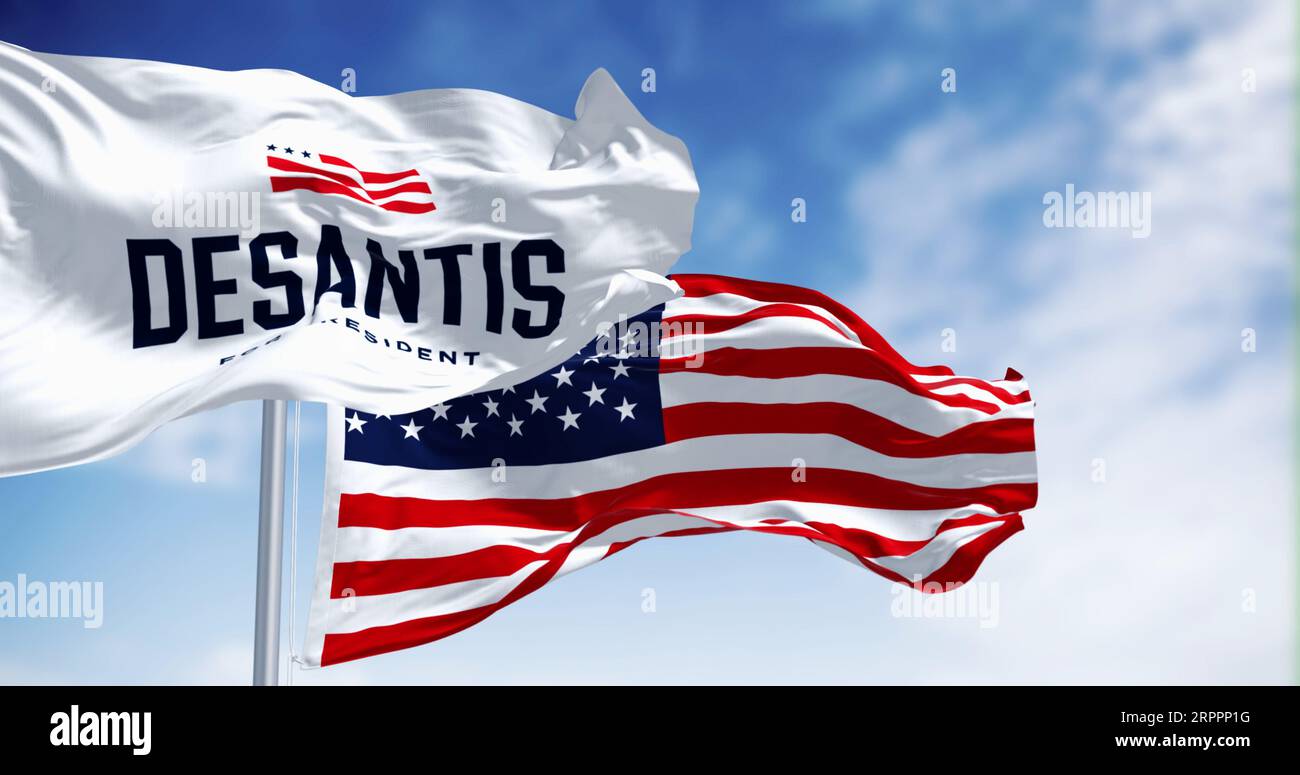 Tallahassee, US, April 30 2023 Ron DeSantis 2024 Republican