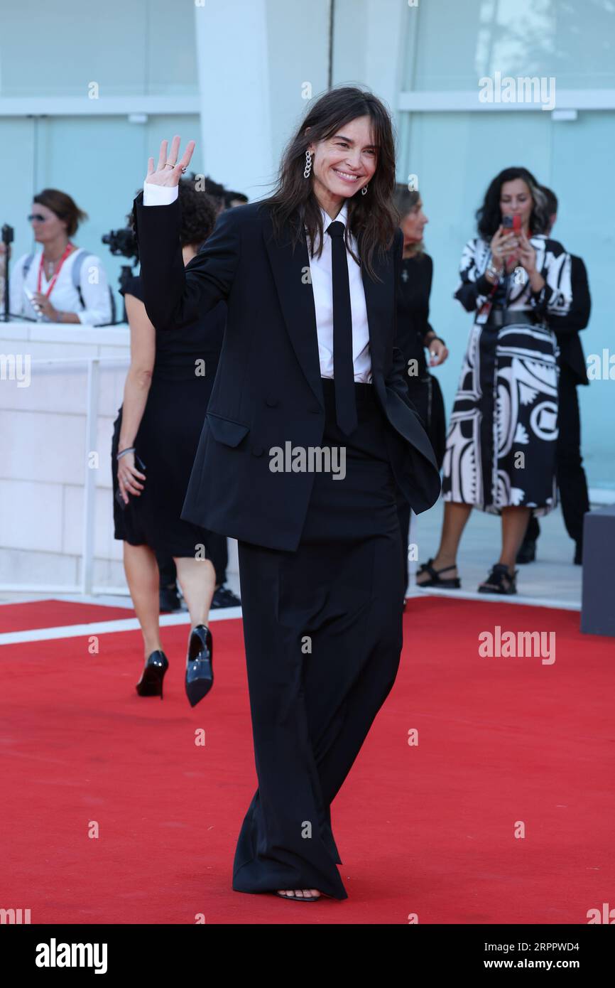 Kasia Smutniak attends a red carpet for the movie "Priscilla" at the