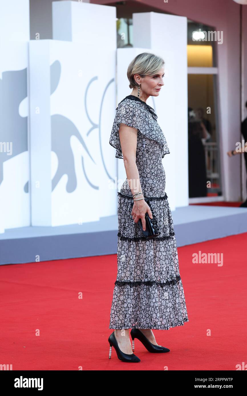 Melita Toscan du Plantier attends a red carpet for the movie 'Priscilla' at the 80th Venice International Film Festival on September 04, 2023 in Venic Stock Photo
