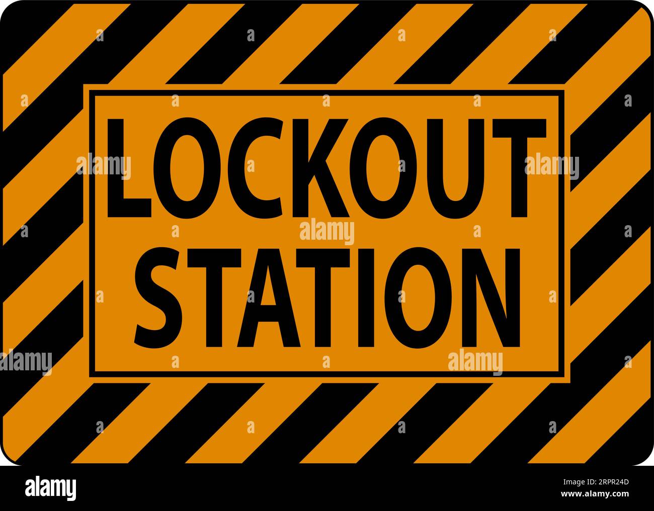 Lockout Station Sign, Lockout Station Stock Vector Image & Art Alamy