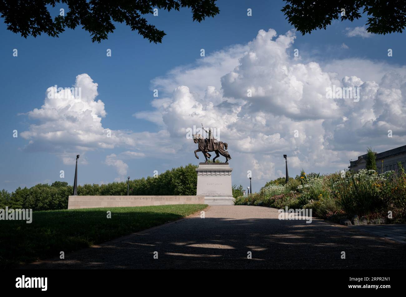 Apotheosis of St. Louis IX, King of France, in Forest Park, St. Louis, Missouri. Stock Photo