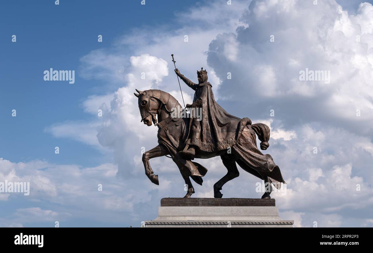 Apotheosis of St. Louis IX, King of France, in Forest Park, St. Louis, Missouri. Stock Photo