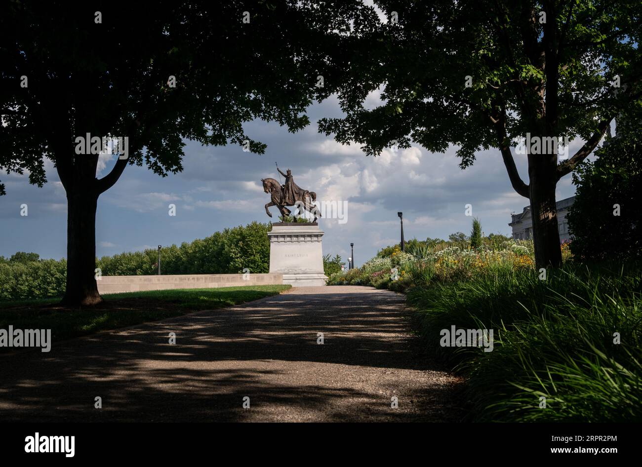 Apotheosis of St. Louis IX, King of France, in Forest Park, St. Louis, Missouri. Stock Photo