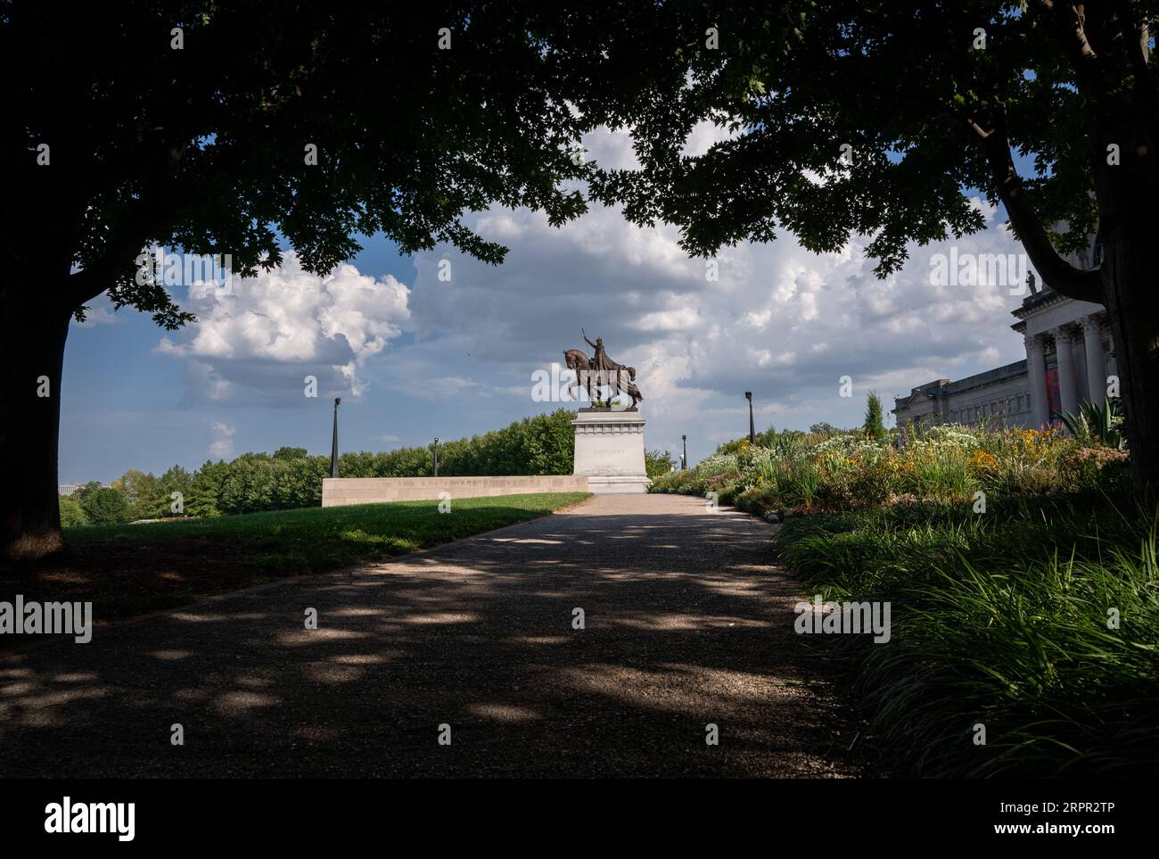 Apotheosis of St. Louis IX, King of France, in Forest Park, St. Louis, Missouri. Stock Photo