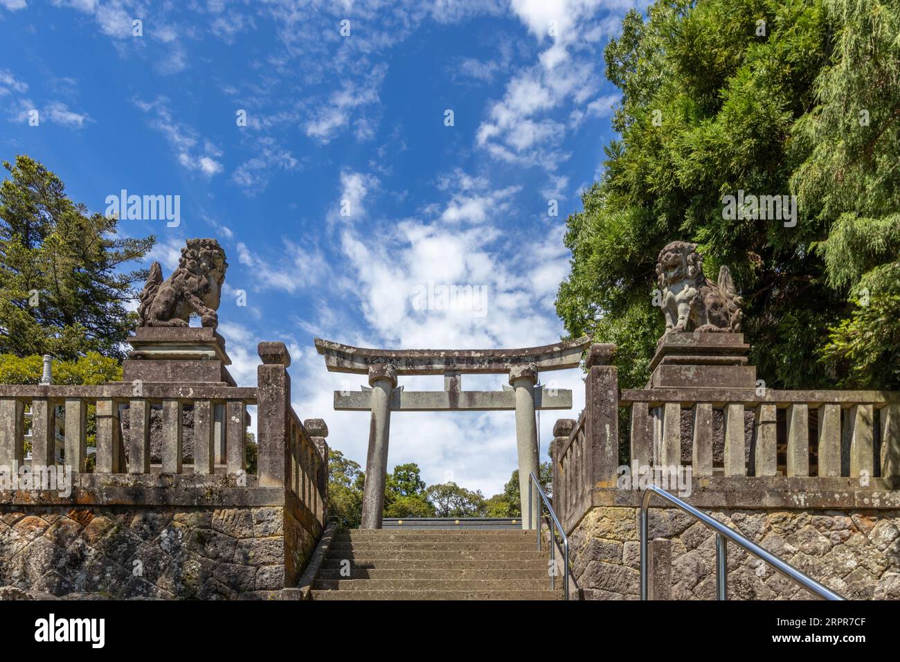 Kashima Shrine, at Mizutamarumachi, Kaga, Japan. Stock Photo