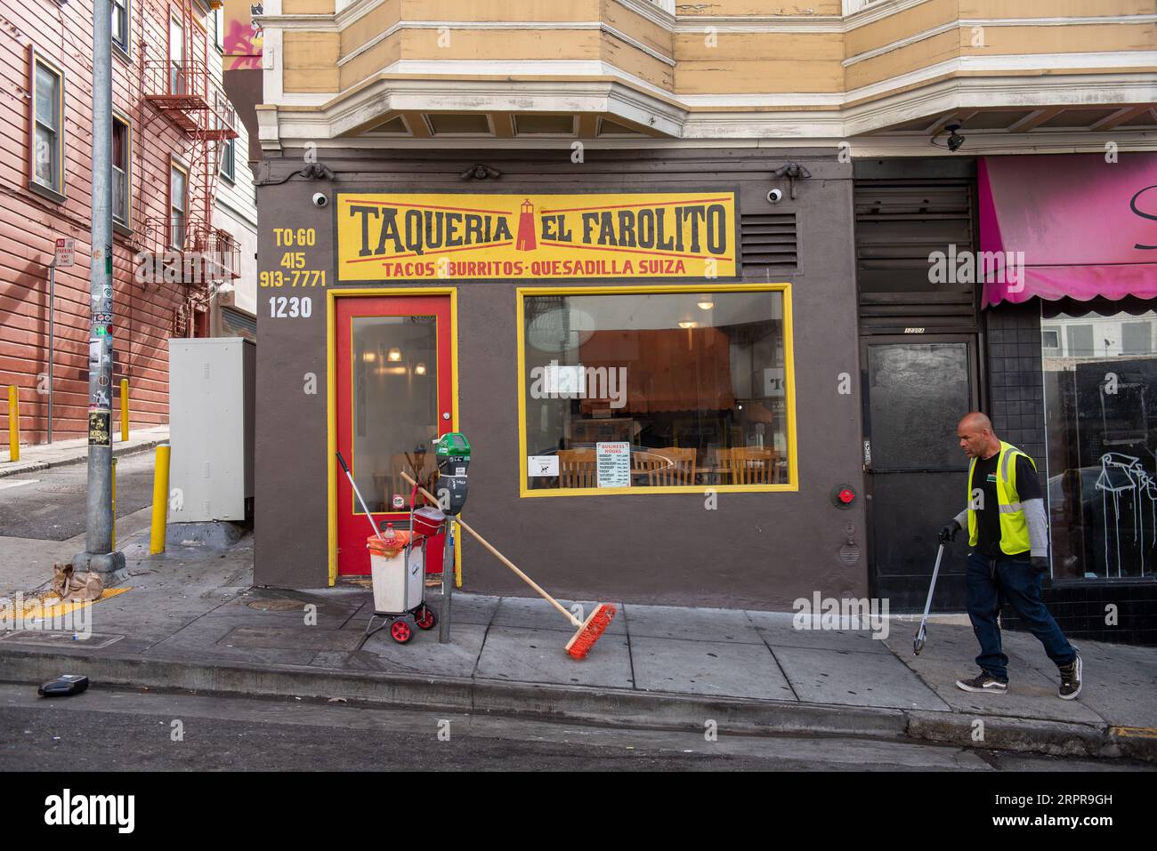 Taqueria El Farolito, mexican restaurant, San Francisco Stock Photo Alamy