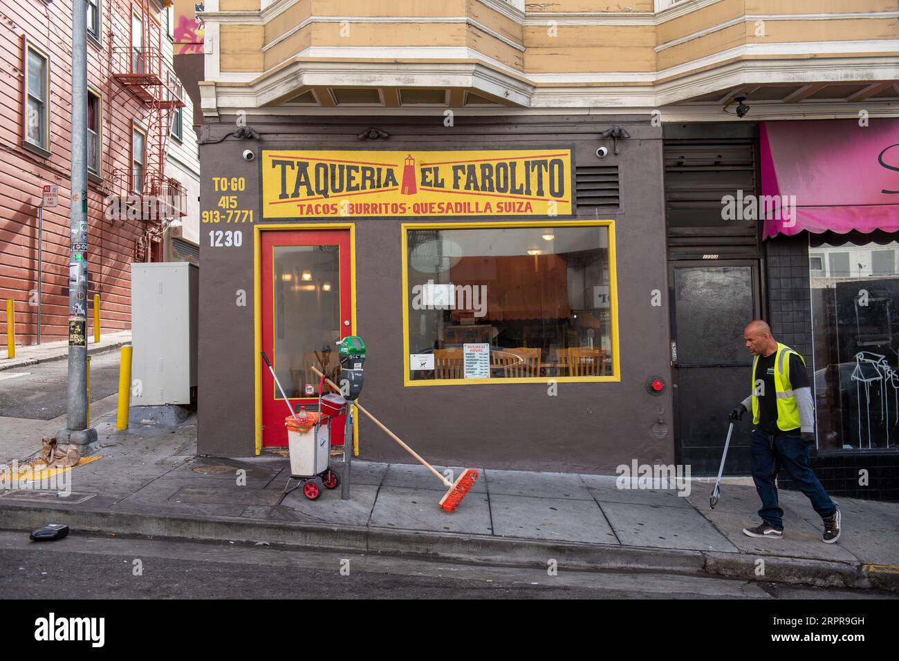 Taqueria El Farolito, mexican restaurant, San Francisco Stock Photo