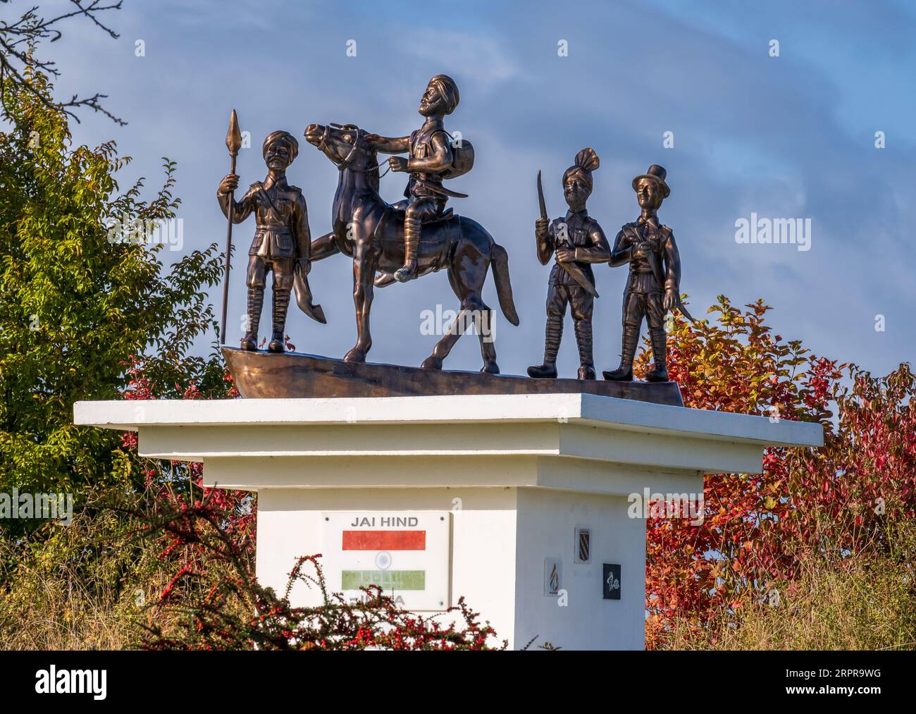 The Indian memorial at Longueval, Somme Stock Photo