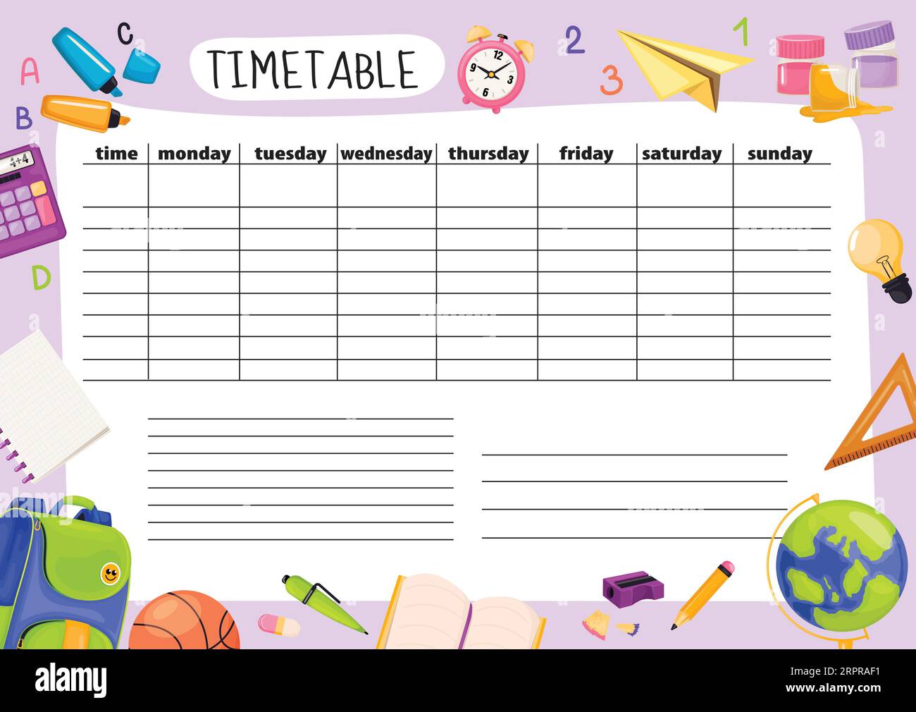 Program notes Stock Vector Images - Alamy