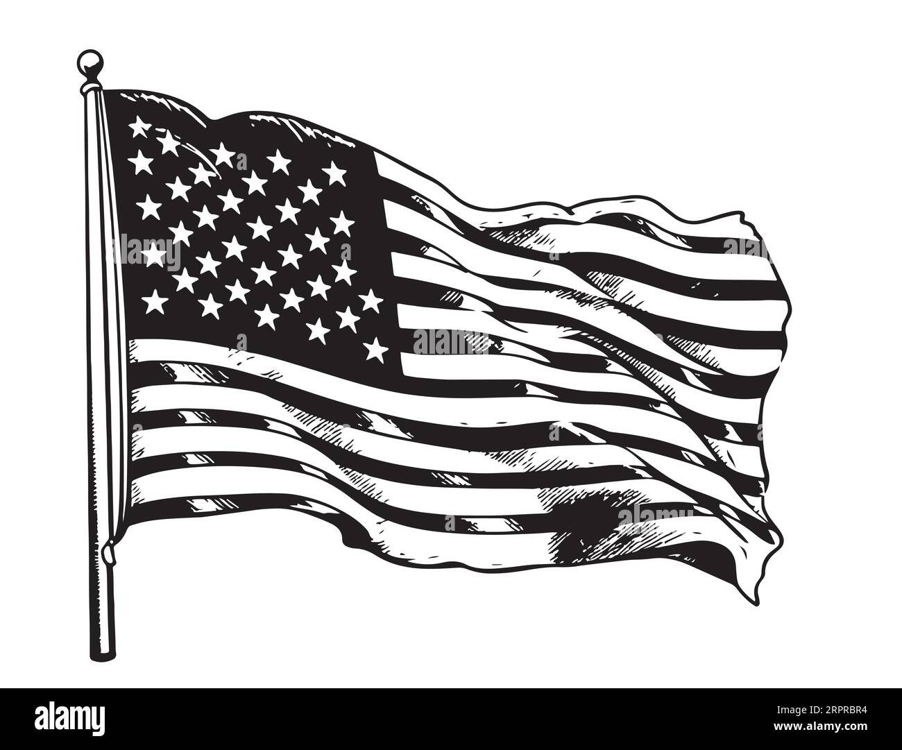 Black and white american flag wallpaper