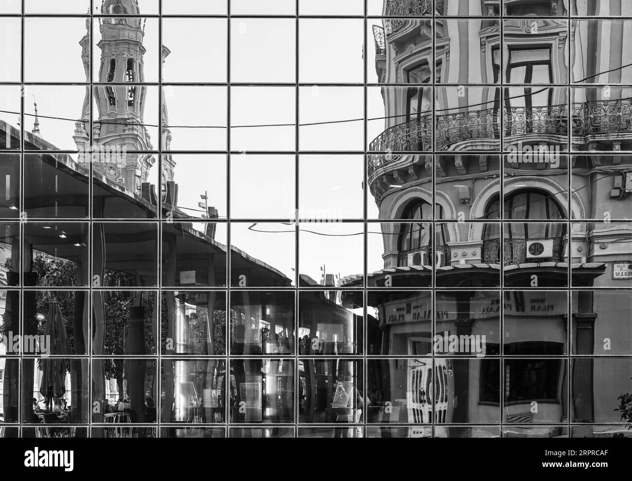 Saragossa, Spain August 15, 2023 The Plaza of Our Lady of the Pillar