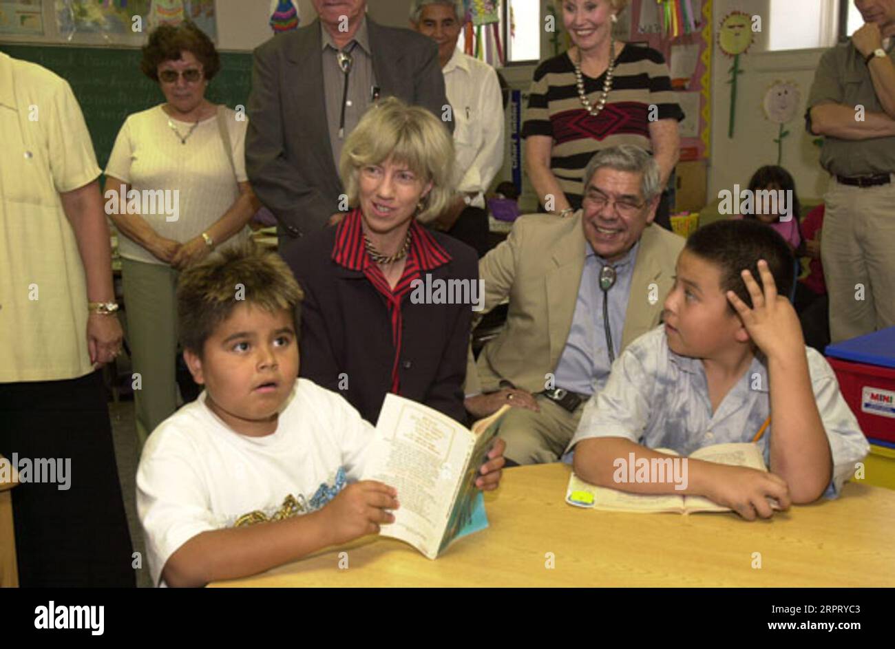 Secretary Gale Norton, center, and Assistant Secretary for Indian