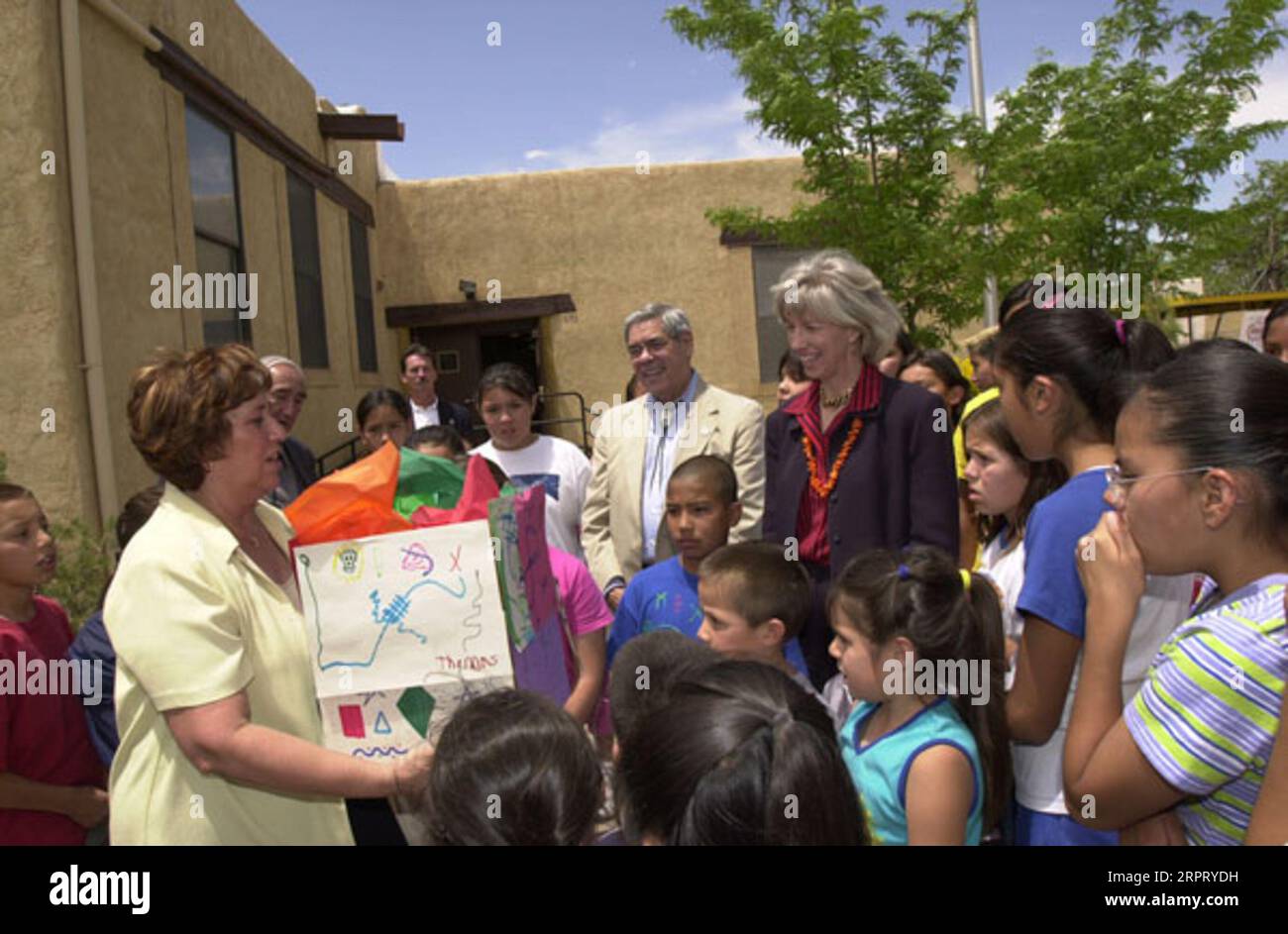 Indian school students and staff hires stock photography and images