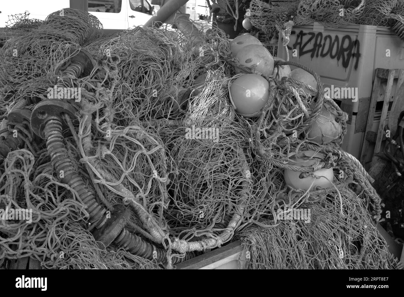 Trawler tackle Black and White Stock Photos & Images - Alamy