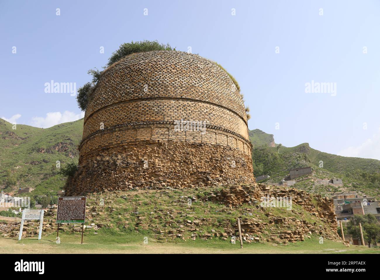Shingardara Stupa in the Swat Valley of Pakistan Stock Photo