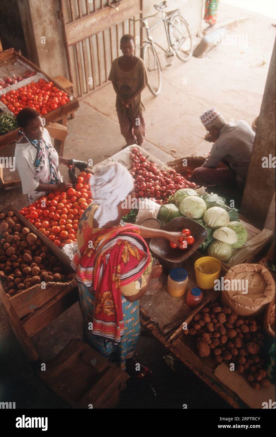 Fruit and vegetable market at Kilifi, Kenya Stock Photo Alamy