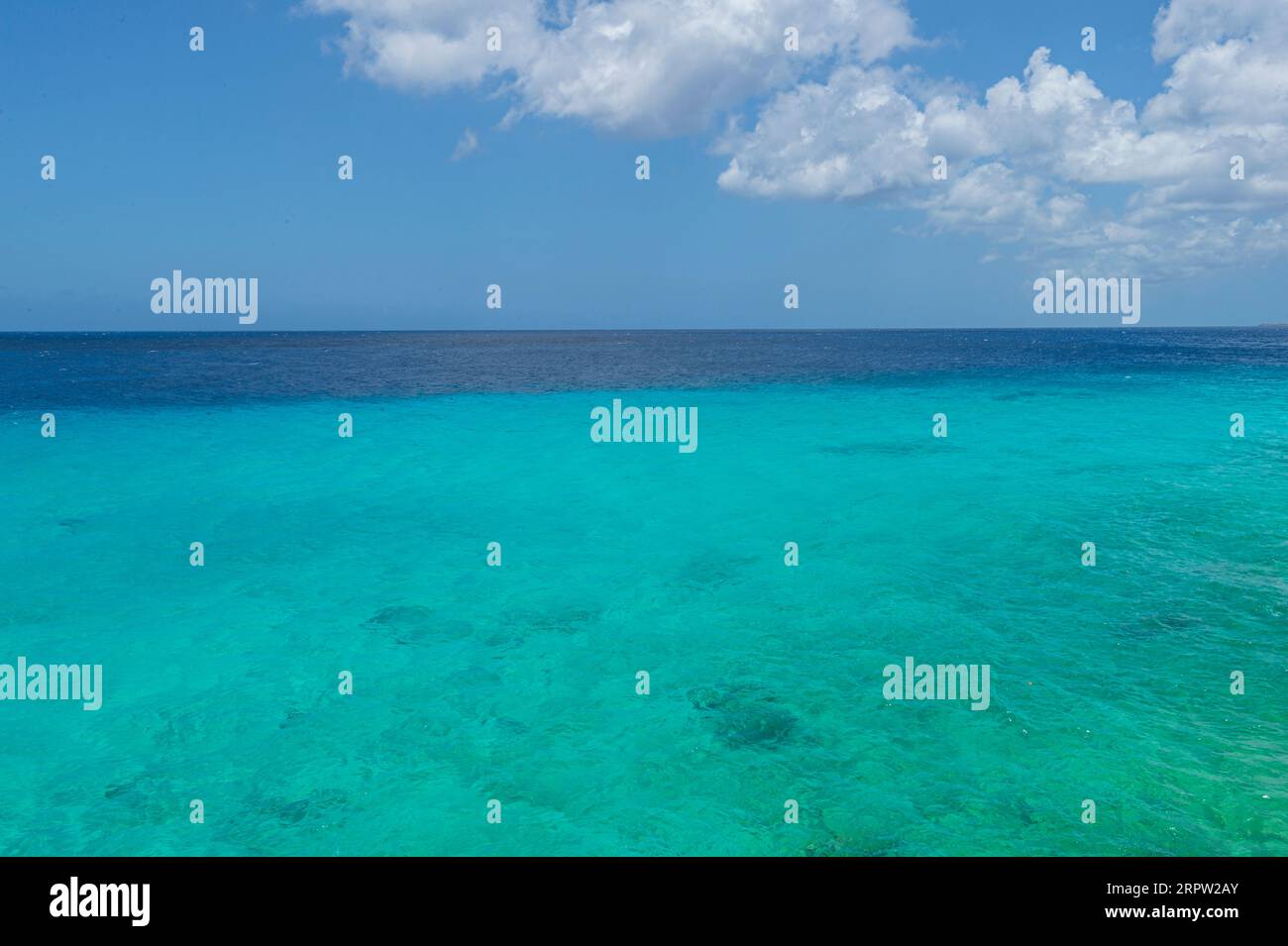 Beautiful Caribbean Sea, Curacao Stock Photo