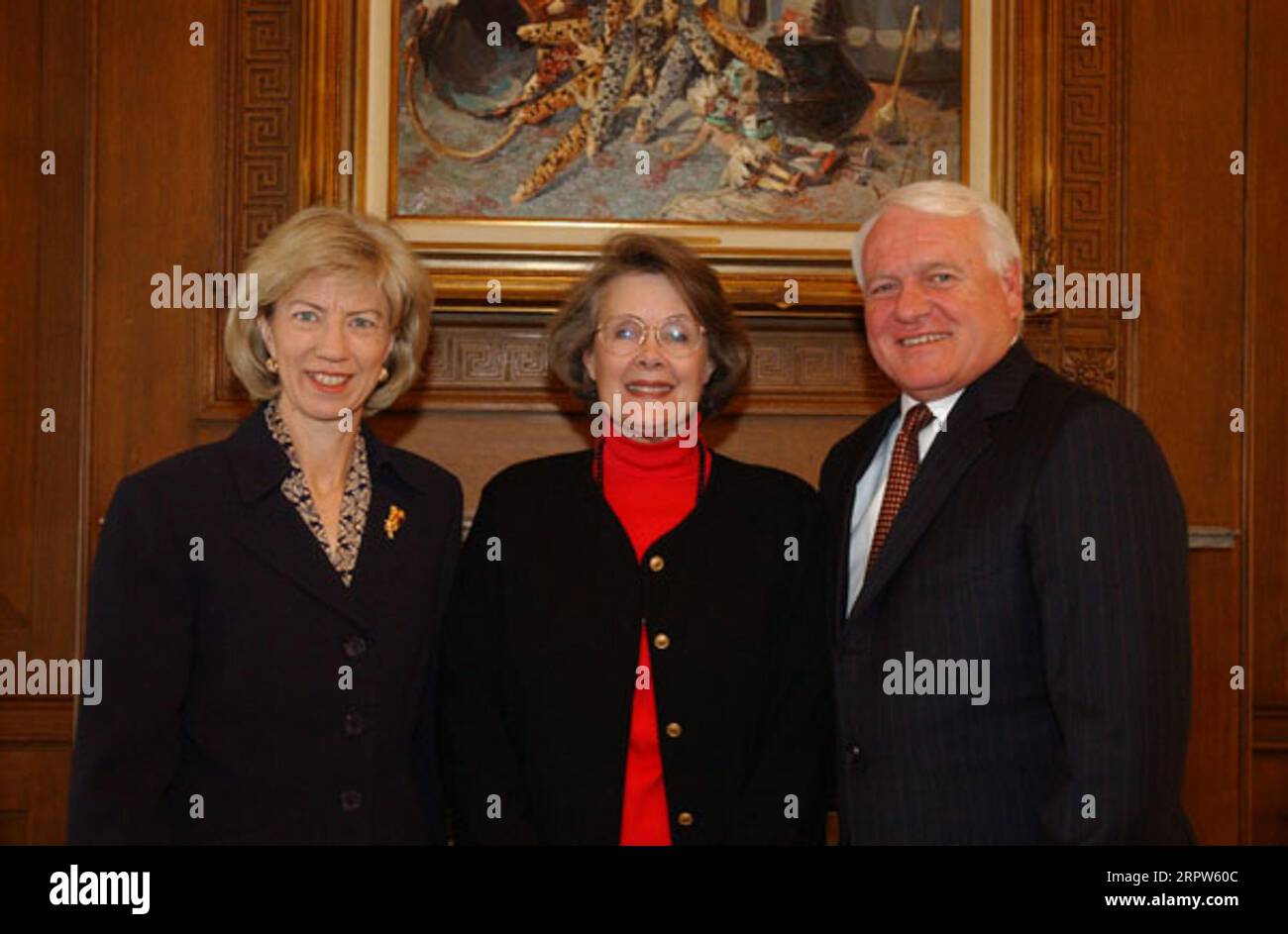 Secretary Gale Norton, Deputy Secretary J. Steven Griles posing with ...