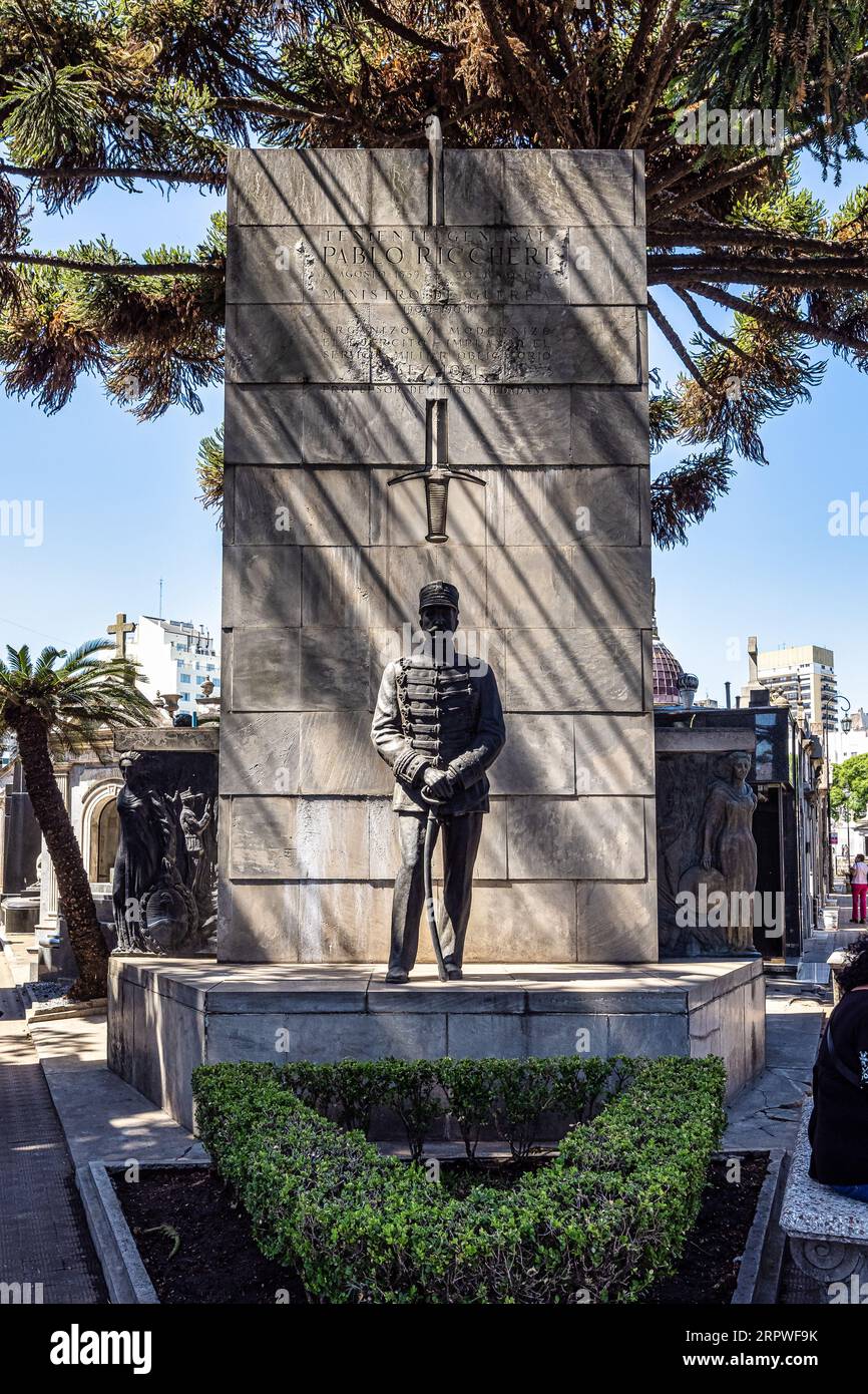La Recoleta Cemetery, Cementerio de la Recoleta, a cemetery located in