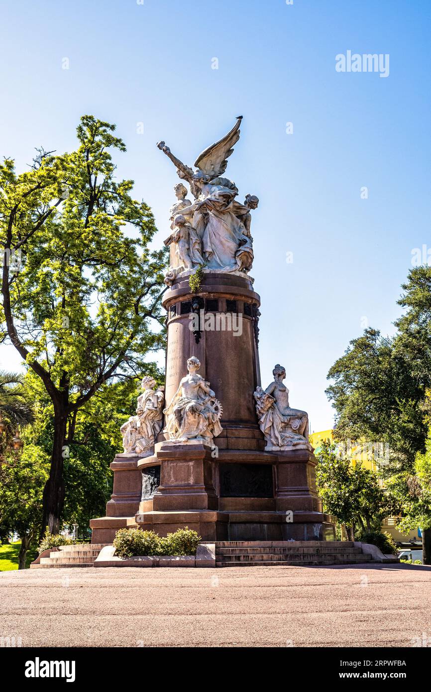 Monument Torcuato de Alvear at Plaza Intendente Alvear, better known as Plaza Francia, in the Recoleta neighborhood of Buenos Aires, Argentina Stock Photo