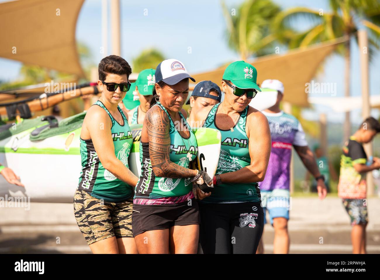 HEIVA VA’A Parc Aorai Tini Hau 2023 Stock Photo