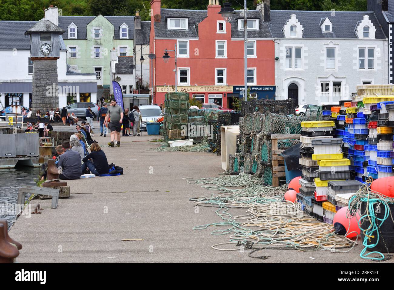 The water front , Tobermory, Isle of Mull Scotland. Stock Photo