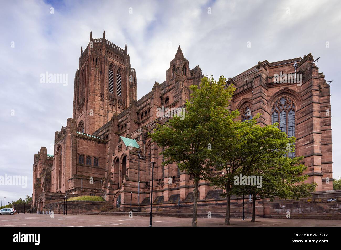 Liverpool Anglican Cathedral, a Grade 1 listed building on St James